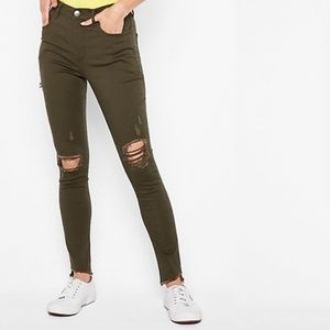 Express • High Rise Legging Olive Green